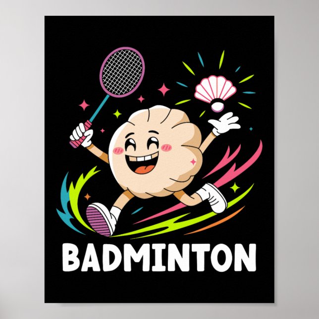Affiche Jouer Badminton Chopstick Wrap Cuisine Sp (Devant)