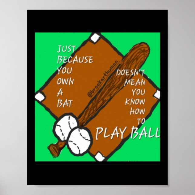 Affiche Jouer Ball Sticker (Devant)