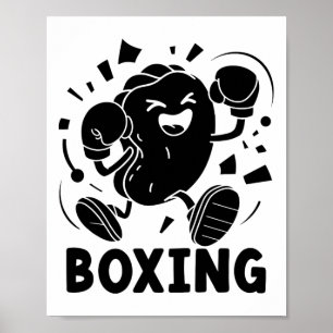 Affiche Jouer Boxe Chopstick Wrap Cuisine Sport