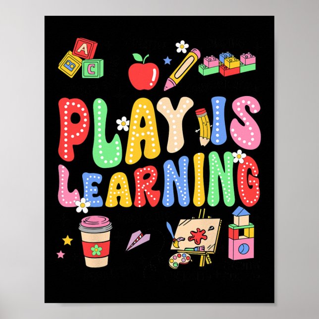 Affiche Jouer, c'est apprendre, les enfants à l'école d'ab (Devant)