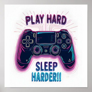 Affiche Jouer Dur Sleep Harder