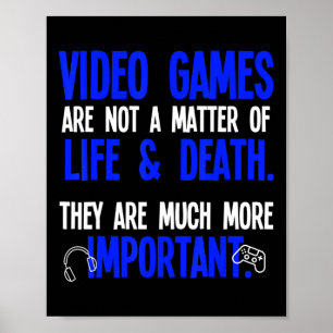 Affiche Jouer Jeux Vidéo Amusant PC Console Gamer Geek 1