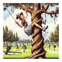 Jouer là où il est - Golf Art Print