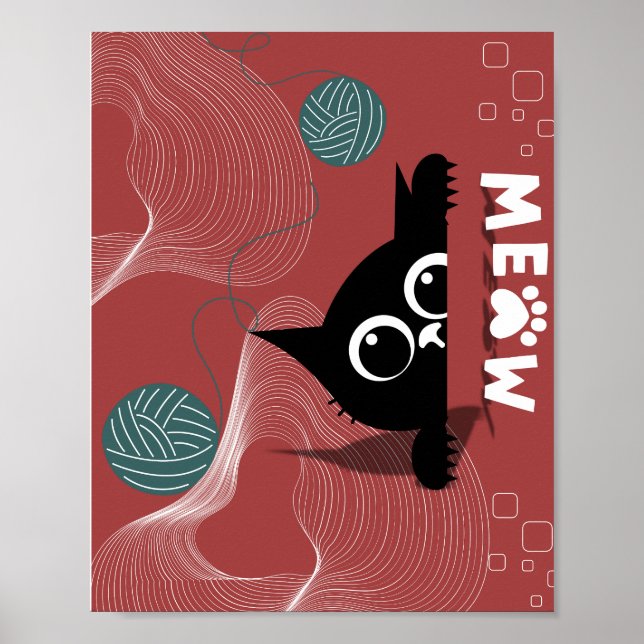 Affiche Jouer Peek : Chat & Fils Whimsy (Devant)
