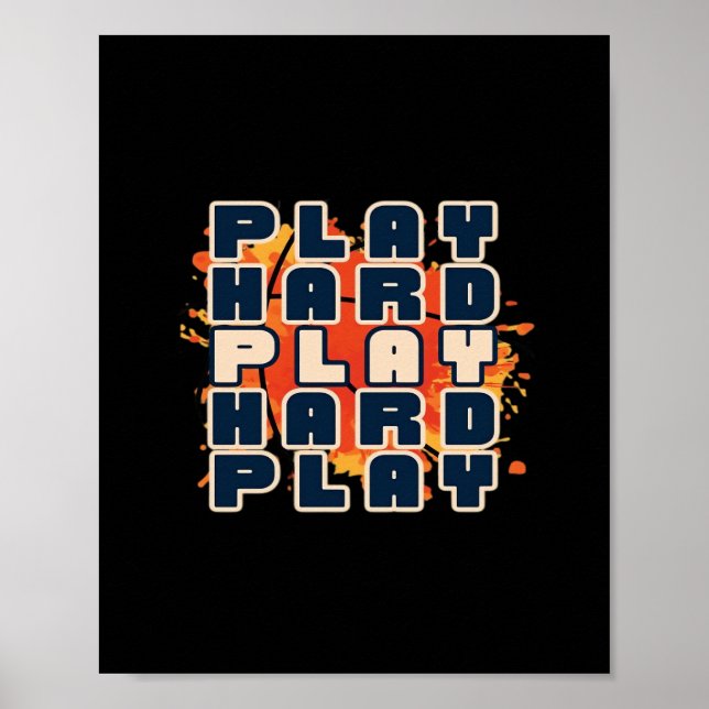 Affiche Jouer si dur - Motivational Essential (Devant)