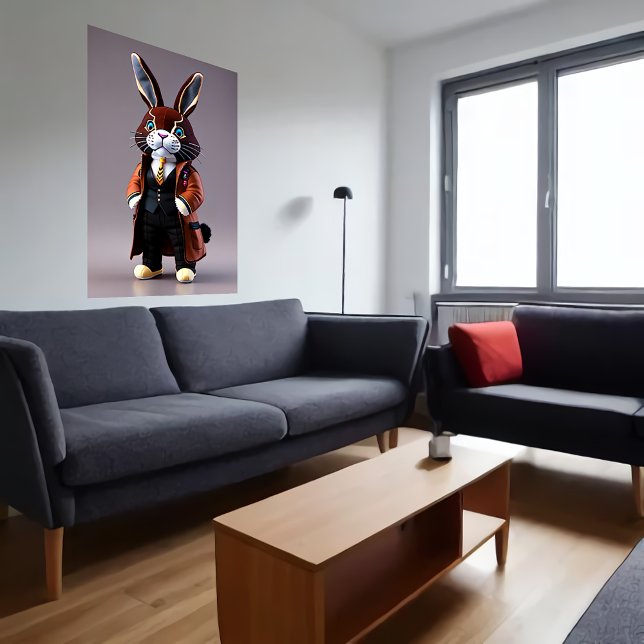 Affiche Jouet à peluche lapin | Art AI (Créateur téléchargé)
