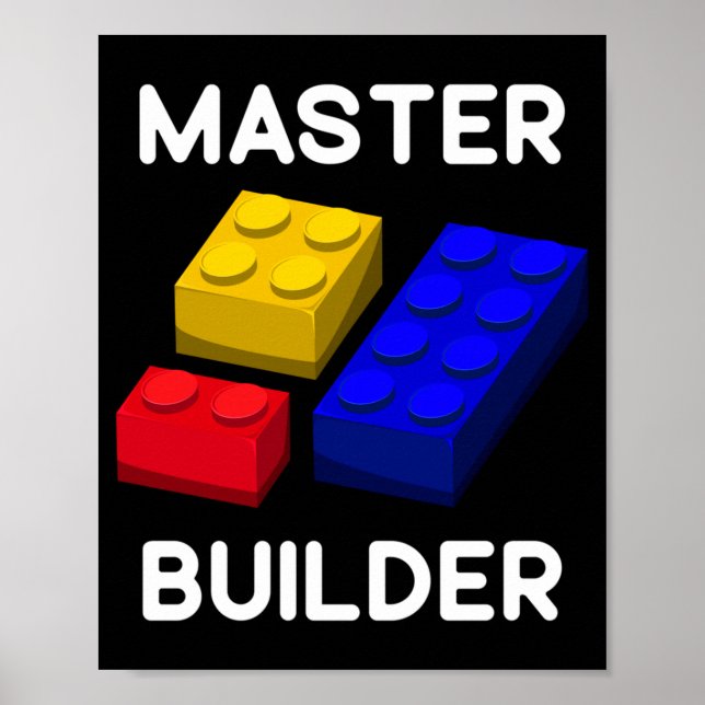 Affiche Jouets de construction de blocs mignons pour enfan (Devant)