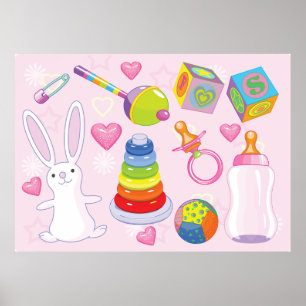 Affiche Jouets pour bébés