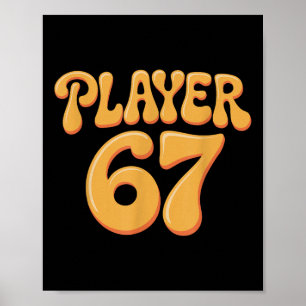 Affiche Joueur 67 Alpha Slang Gen 67e Numéro 67 