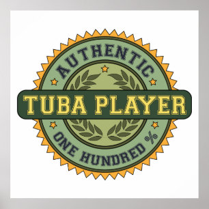 Affiche Joueur authentique de tuba