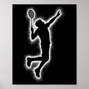 Affiche Joueur Badminton Navette Enfants garçons Badminton