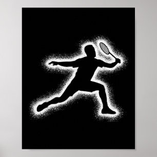 Affiche Joueur Badminton Navette Garçons Enfants Badminton