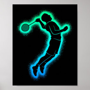 Affiche Joueur Badminton Shutter Kids Hommes Badminton Boy
