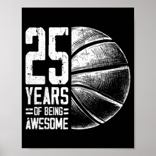 Affiche Joueur Basketball 25 Ans Basketball Vieux 25e Smi