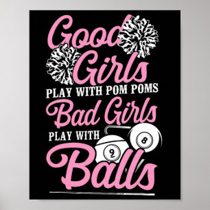 Affiche Joueur Billard Ball Girls Billard Jouer Wi-Fi
