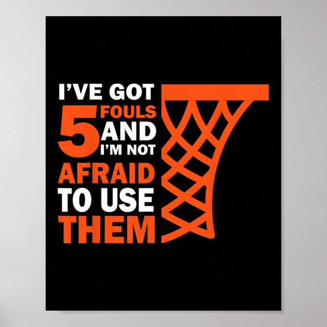 Affiche Joueur Bysketbyll 5 fautes - Hoops Byller Bysketby (Devant)
