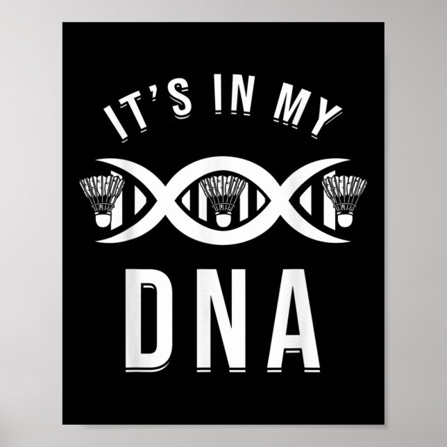 Affiche Joueur de Badminton Badminton (Devant)