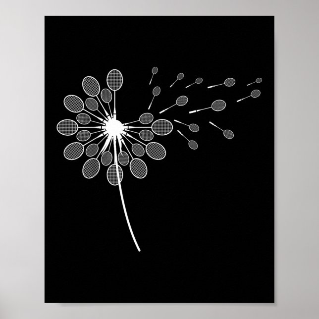 Affiche Joueur de badminton Dandelion Badminton Racket (Devant)