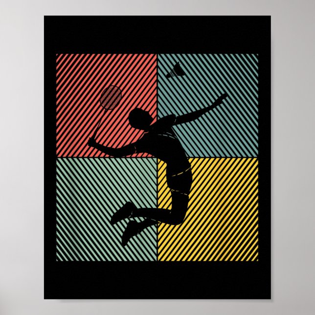 Affiche Joueur de badminton Shuttle Badminton (Devant)