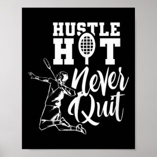 Affiche Joueur de badminton Sport Amateur de volant