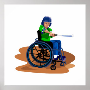 Affiche Joueur de baseball