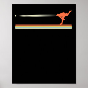 Affiche Joueur de baseball des vêtements de Pitcher