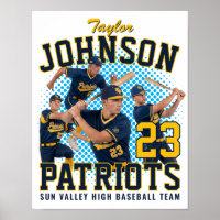 Joueur de baseball Photo personnalisée Bootleg rét