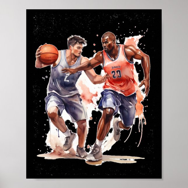 Affiche Joueur De Basket (Devant)