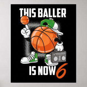 Affiche Joueur de basket-ball 6 Ans Fundy 6 Ans