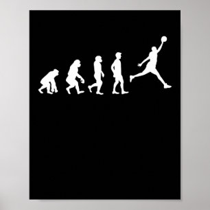 Affiche Joueur de basket-ball Champion de l'évolution