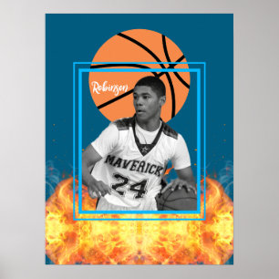 Affiche Joueur de basket-ball Photo personnalisée