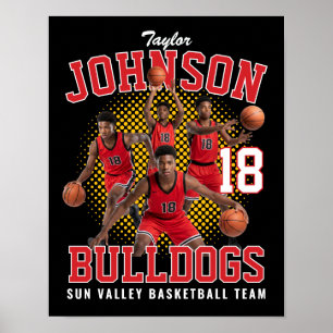 Affiche Joueur de basket-ball Photo personnalisée Bootleg 