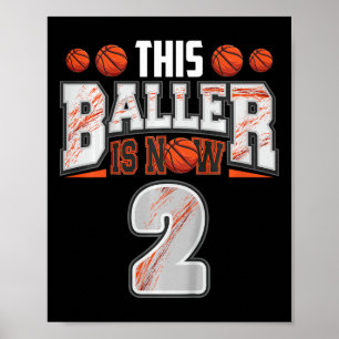 Affiche Joueur de basket-ball pour enfants 2 ans Garçon de