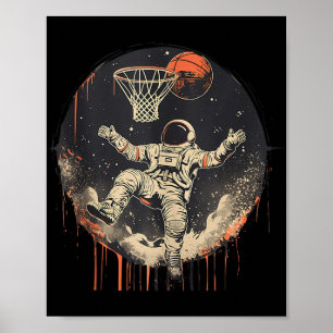 Affiche Joueur de basketball de basketball de basketball d