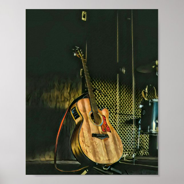 Affiche Joueur de basse guitare (Devant)