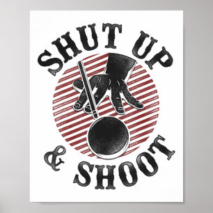 Affiche Joueur De Billard Ll Vintage Fermer Et Tirer