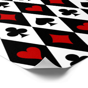 Affiche Joueur de carte de Blackjack de jeu de hasard Casi