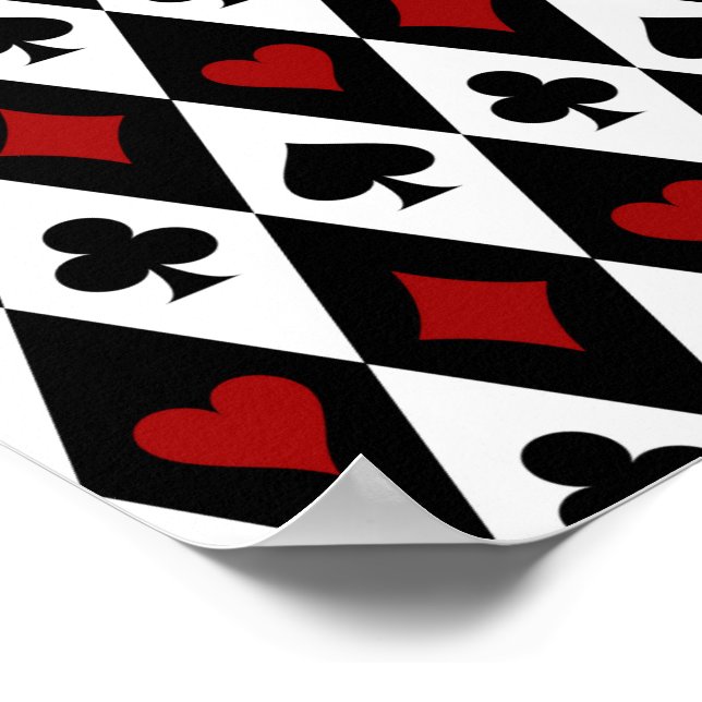Affiche Joueur de carte de Blackjack de jeu de hasard Casi (Coin)