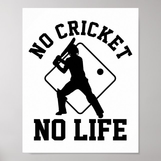 Affiche Joueur de cricket  (Devant)
