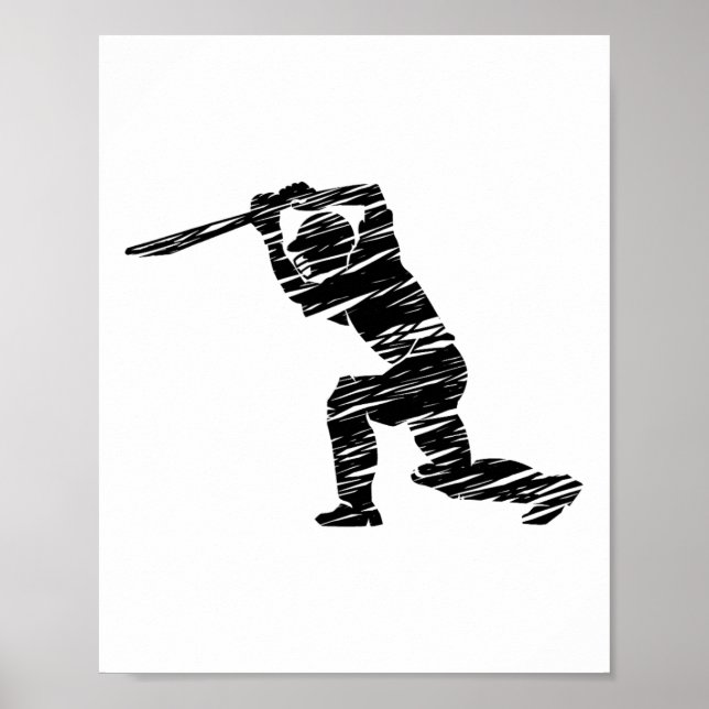 Affiche Joueur de cricket 1  (Devant)