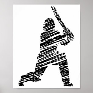 Affiche Joueur de cricket 8