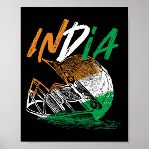 Affiche Joueur de cricket de l'équipe de cricket d'Inde Cr