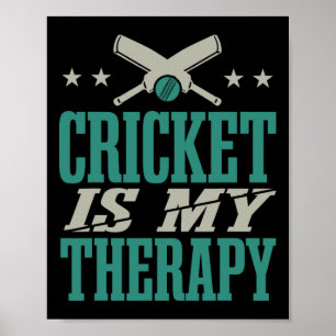 Affiche Joueur de cricket en formation Cricket