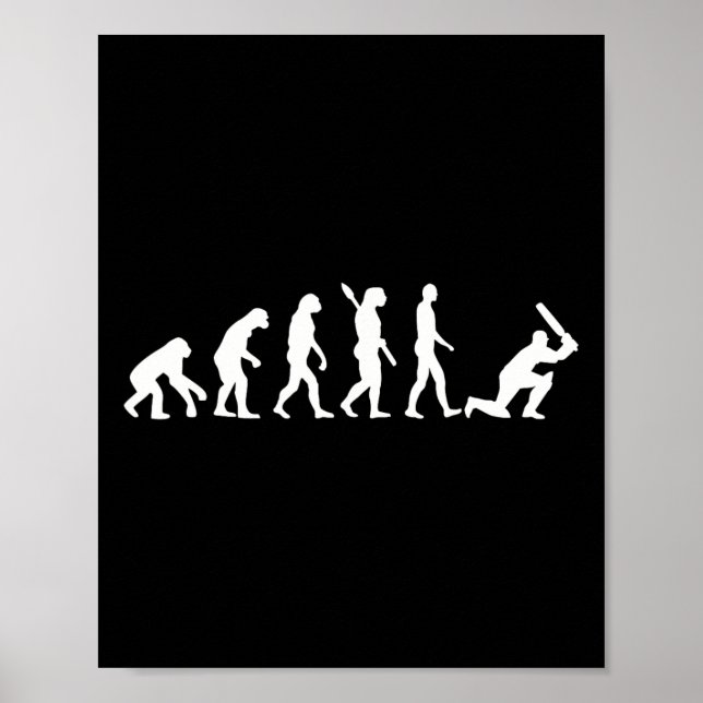 Affiche Joueur de cricket Evolution 1  (Devant)