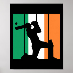 Affiche Joueur de cricket garçons sport criquets