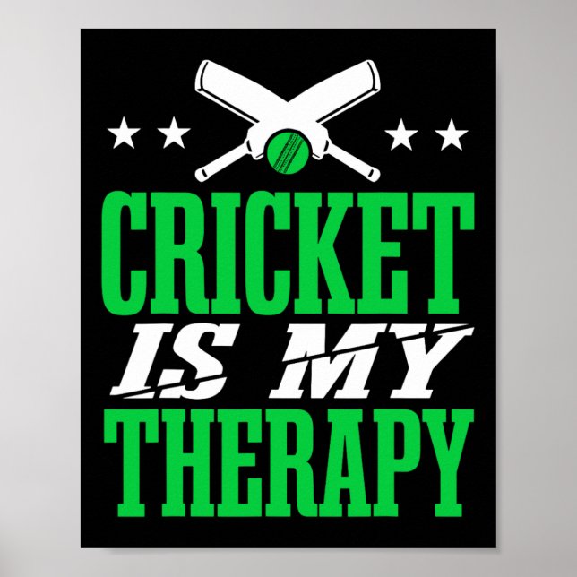 Affiche Joueur de cricket hommes cricket  (Devant)