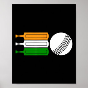 Affiche Joueur de cricket indien Ll Équipe de cricket du d