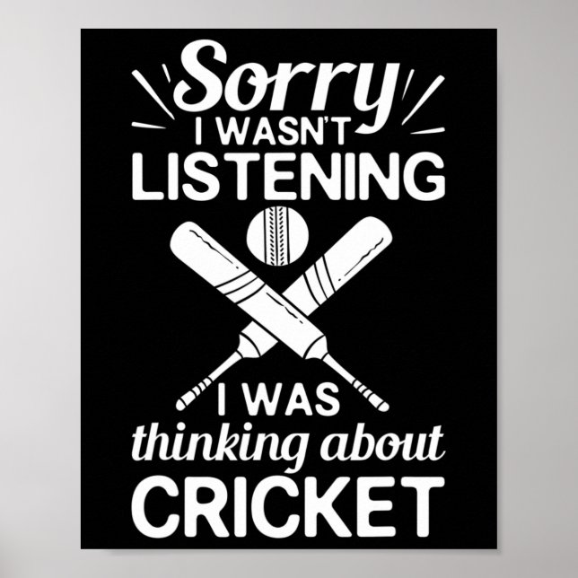 Affiche Joueur de cricket Ll T entraîneur de cricket (Devant)
