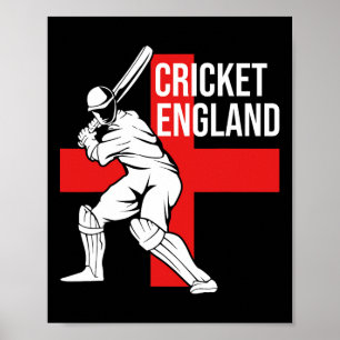 Affiche Joueur de cricket Royaume-Uni Angleterre Cricket p