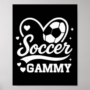 Affiche Joueur de foot cœur gâteux amour
